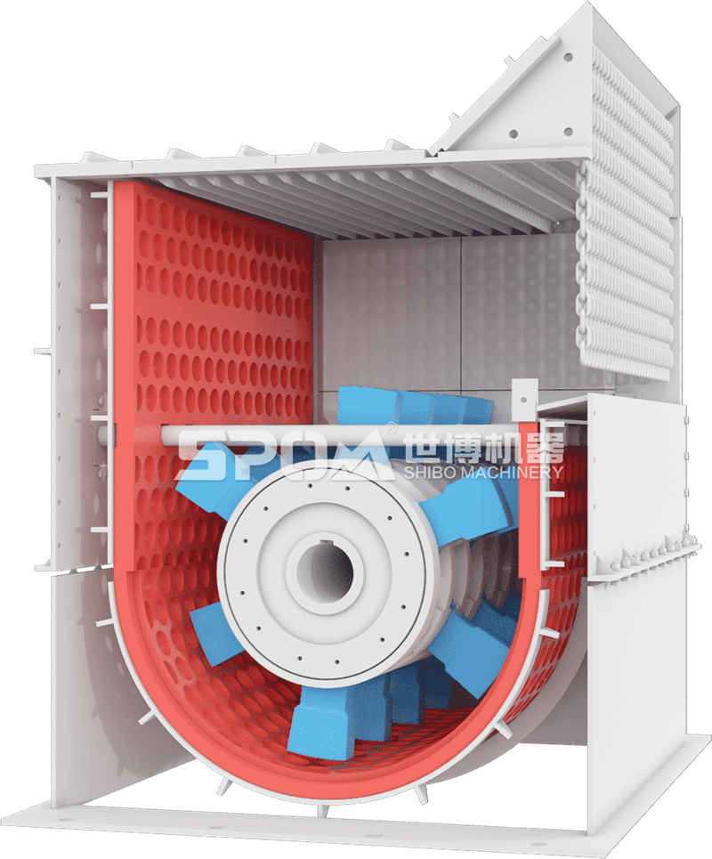 箱式破碎機(jī)內(nèi)部結(jié)構(gòu)圖